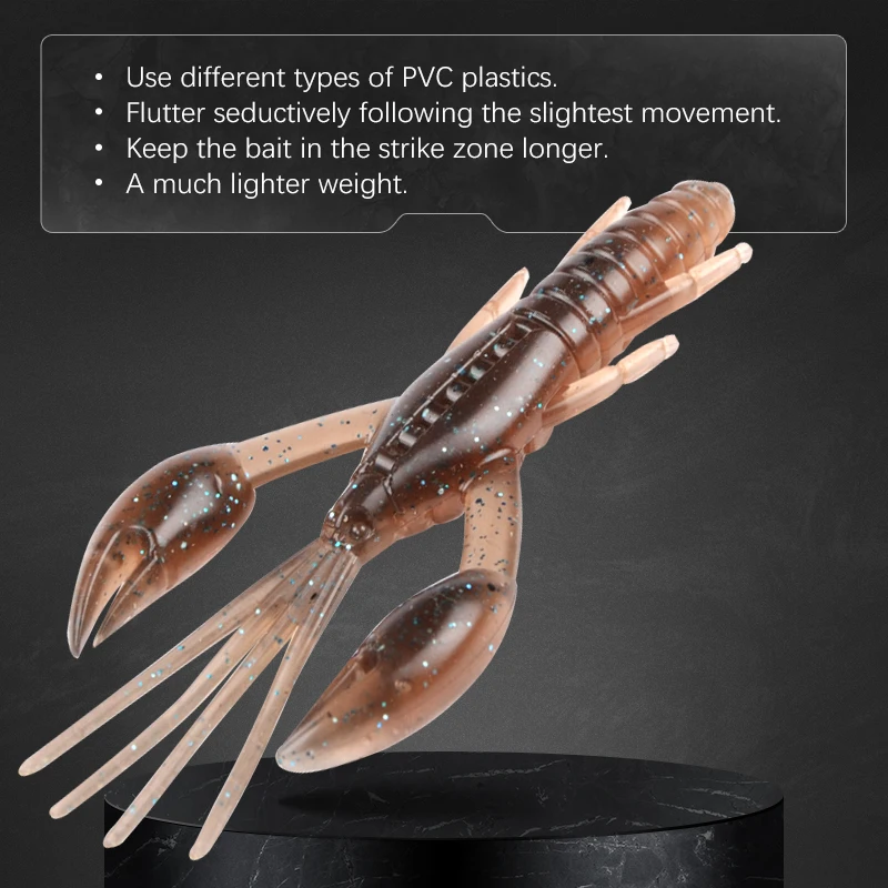 MEREDITH-Señuelos de Pesca de silicona blanda, cebos de pesca de DoliveCraw de 20 piezas, 5cm, 2g - imagen 4