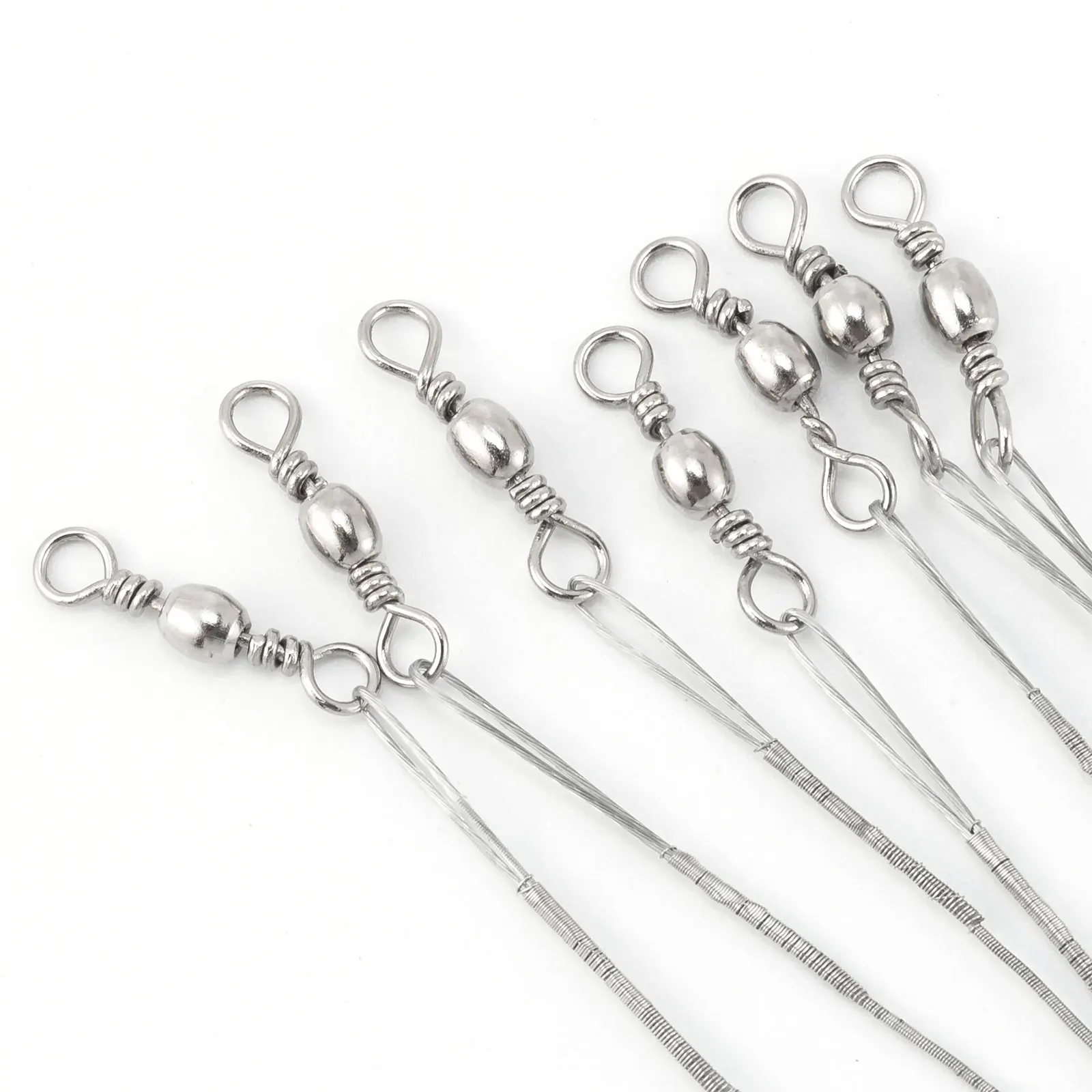 Aparejo de alambre para pesca de Surf, conector giratorio a presión, guía de línea de anzuelo, barco de mar, herramienta de pesca de fondo, agua salada, 30 piezas - imagen 4