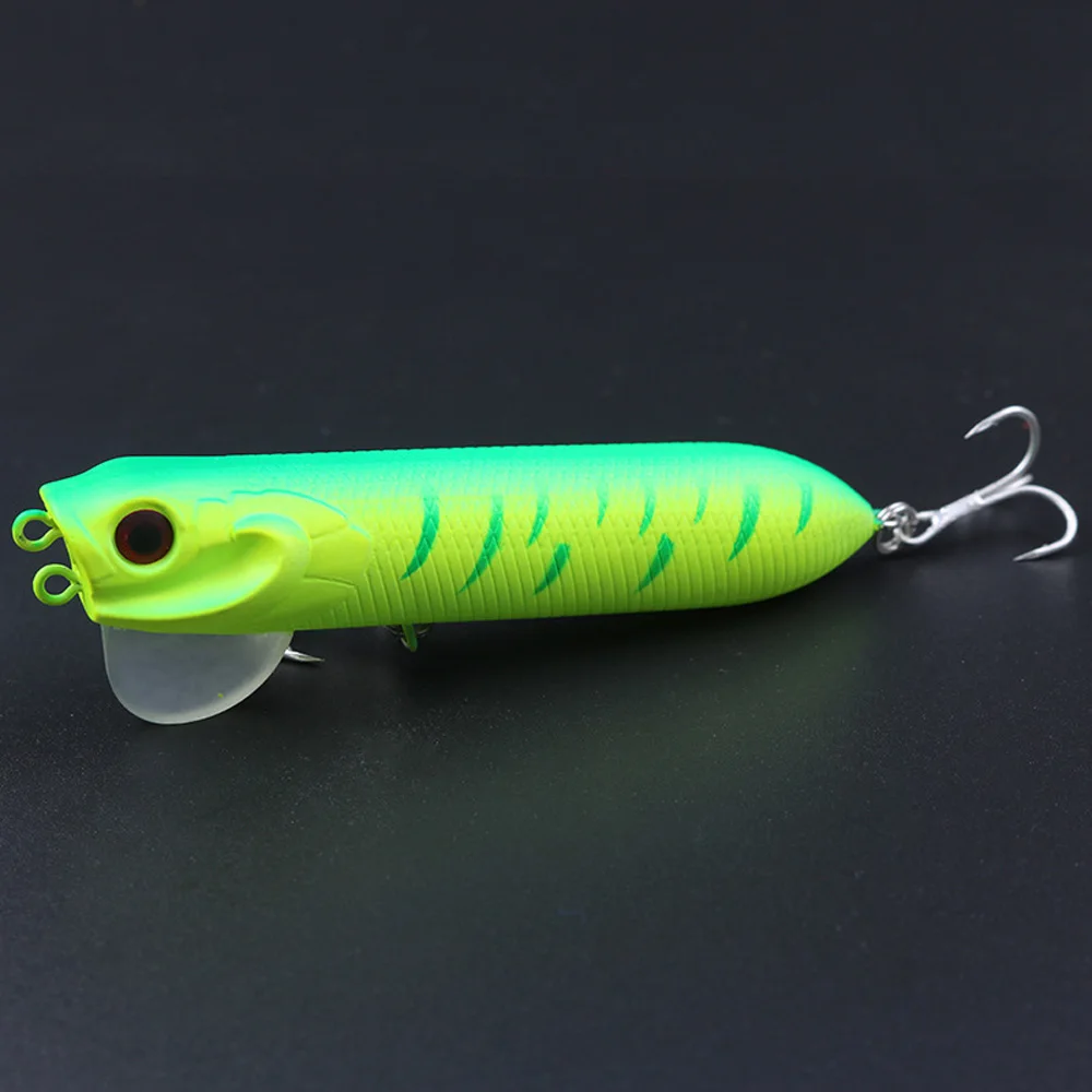Señuelos de superficie de agua para mago, lápiz duro Wobblers Popper de 9,5 cm/18g, cebo Artificial 3D, andador de serpiente, aparejos de pesca, 1 unidad - imagen 5