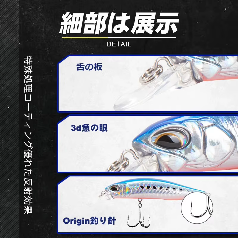 D1 Realis Minnow Jerkbait - Wobblers profundos 0,8-1,5 m - imagen 3