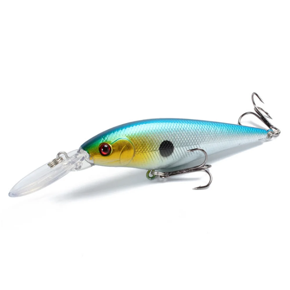 Señuelos de Pesca duros Minnow, cebos artificiales flotantes de plástico con anzuelo triple, 11cm, 10,3g, 1 unidad - imagen 5