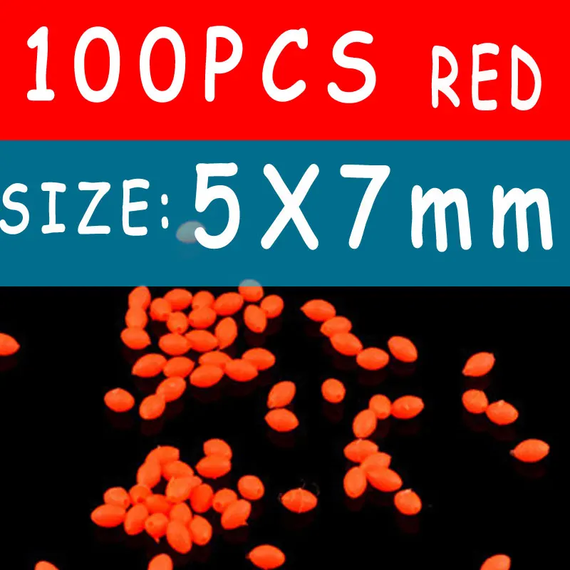 100pcs red 5x7mm