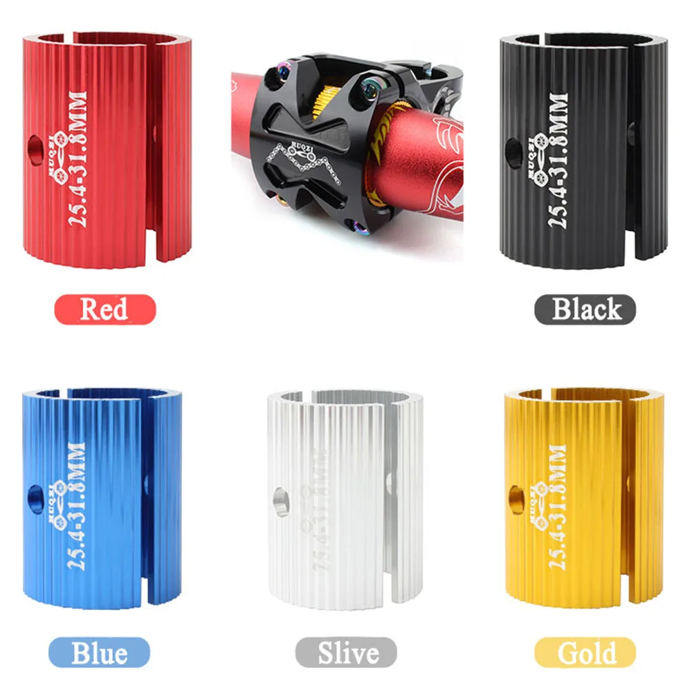 Adaptador de ajuste de apertura, reductor de 31,8mm a 35mm, cuña de conversión de manillar de bicicleta, espaciador reductor, manga reductora de manillar