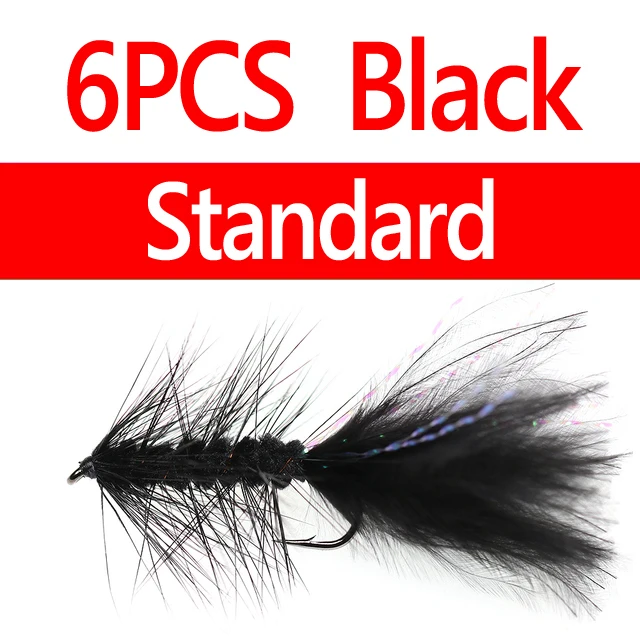6pcs Standard Black