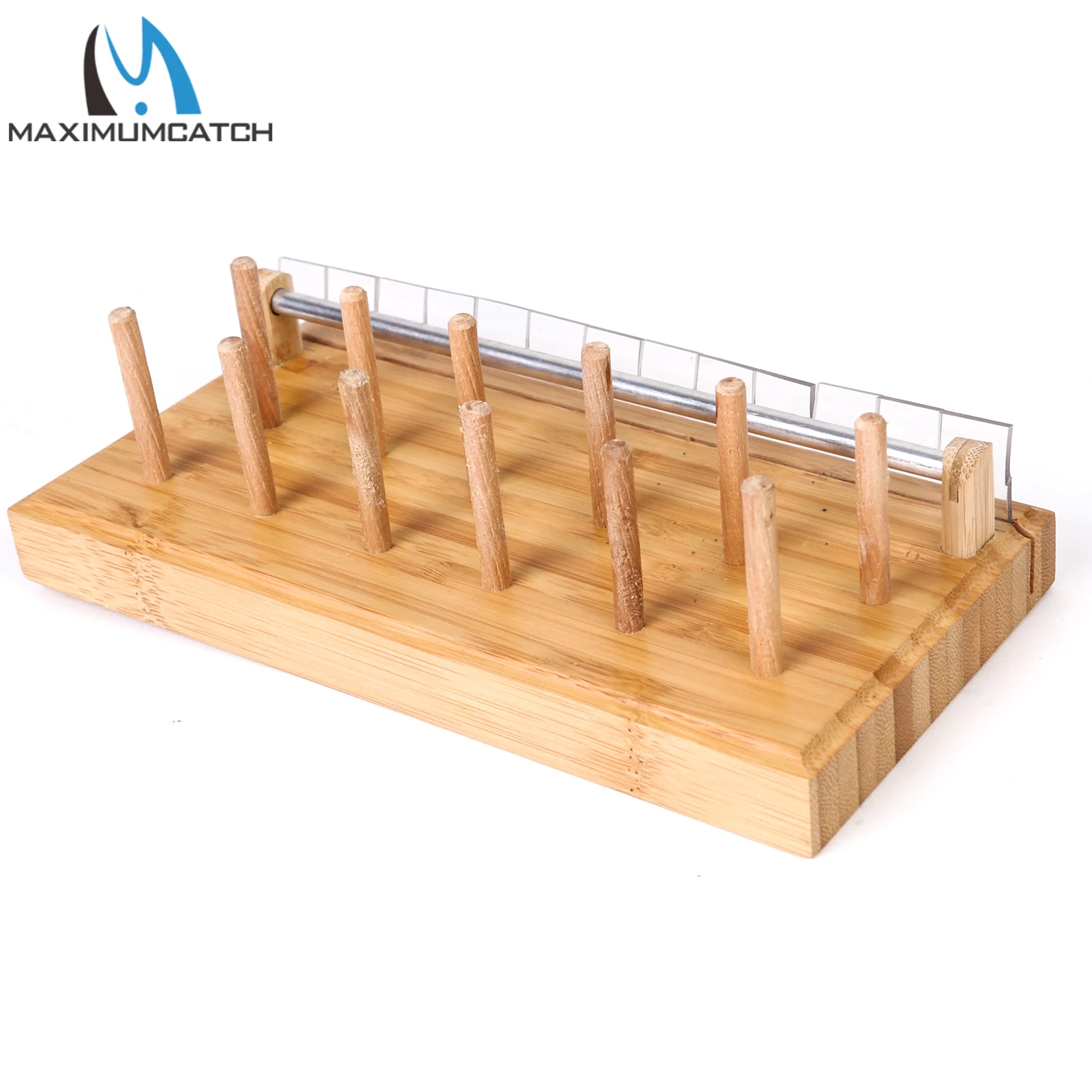 Maximumcatch-soporte para carrete de hilo para atar moscas, estación de carrete para atar costillas de madera natural, tornillo de banco hecho a mano - imagen 2