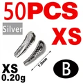 50PCS XS B Silver