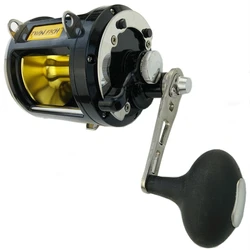 Carrete de arrastre pesado de agua salada, bobina de metal para pesca en barco de aguas profundas, mano derecha, rueda de pez de fundición fuerte grande, potencia máxima de 25kg, TR12000