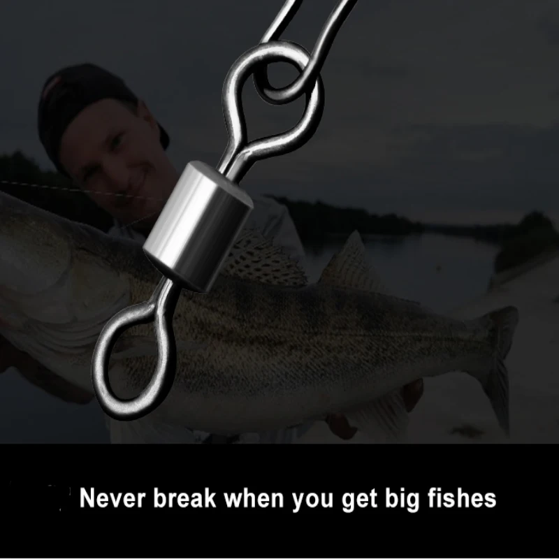 ESFISHING 20 piezas anzuelo para Lucio, señuelo, accesorios de pesca, conector, rodamiento de Pin, giratorio, aparejos giratorios de acero inoxidable - imagen 5