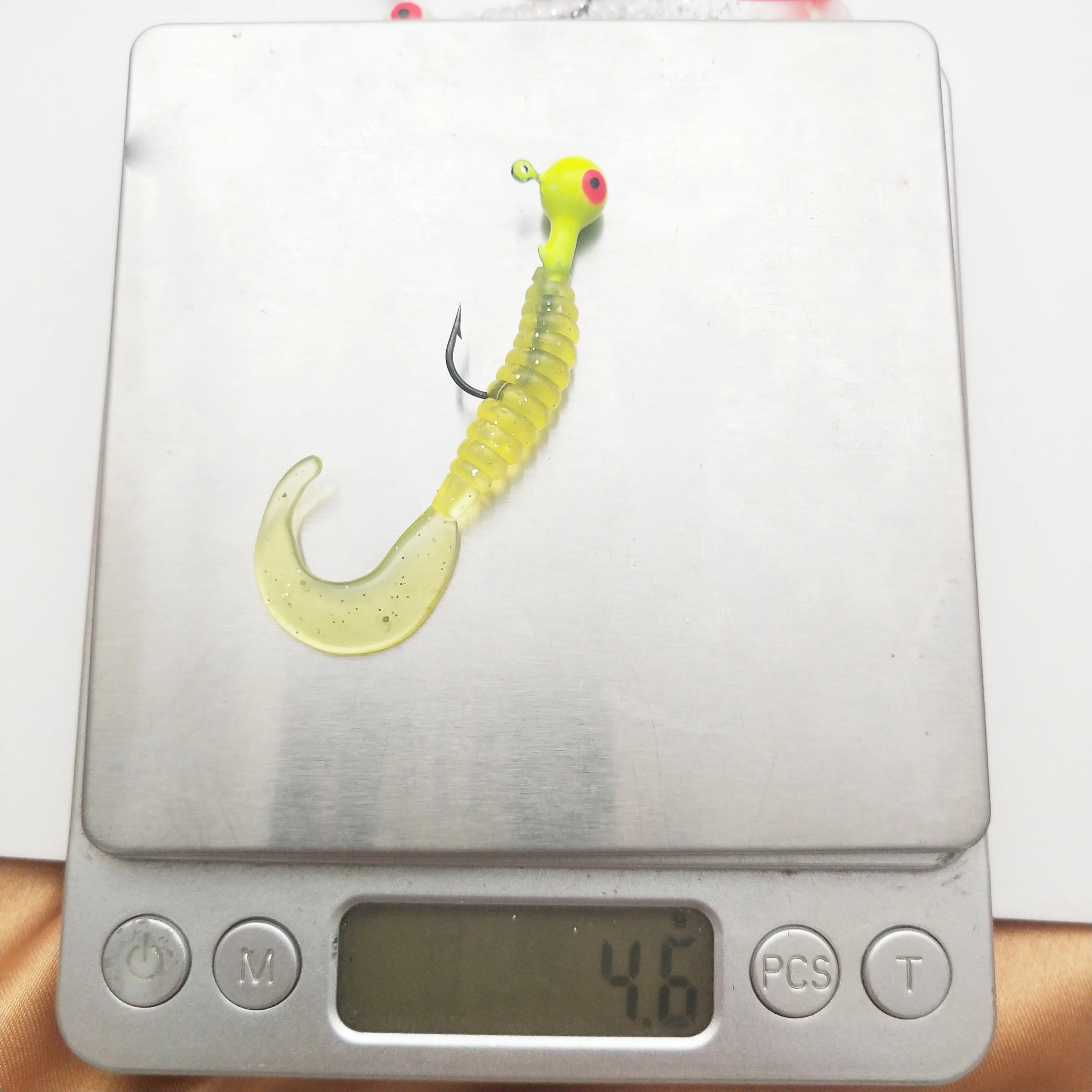 Señuelo suave de gusano Wobblers para pesca, señuelo de 58mm y 4,6g, de silicona, con olor a sal, para lucio y carpas, 1 unidad - imagen 5