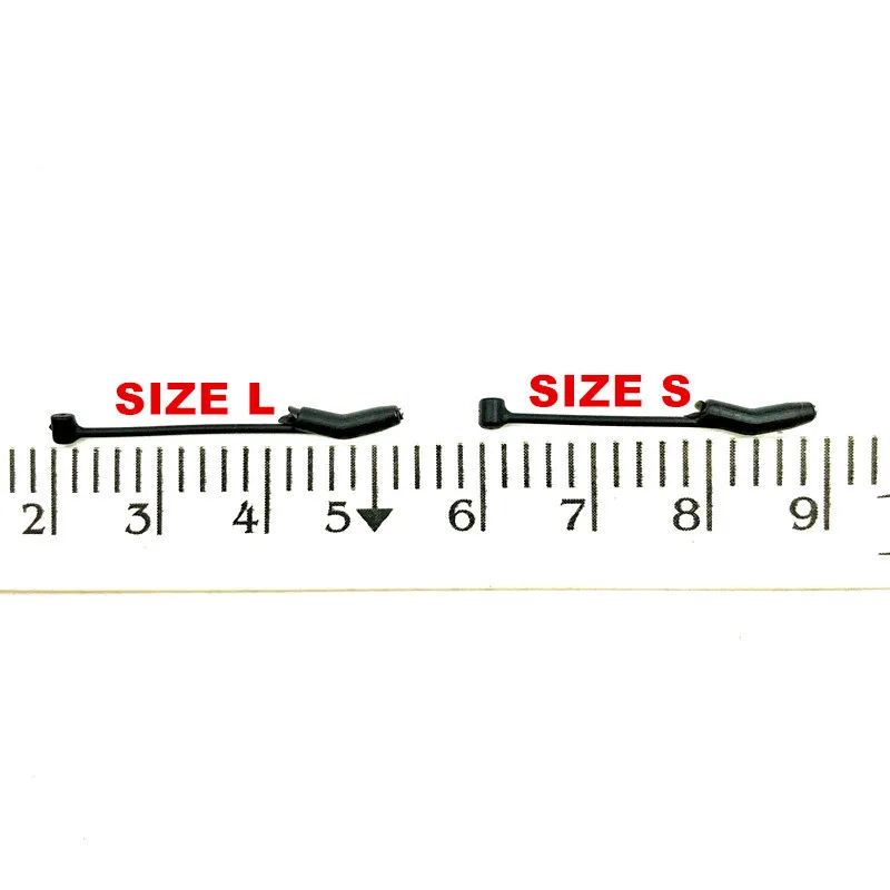 10 Uds. Accesorios de manga de gancho para Pesca de carpa, alineadores de línea negros D Rig Kickers para aparejos de pelo, aparejos de Pesca - imagen 4