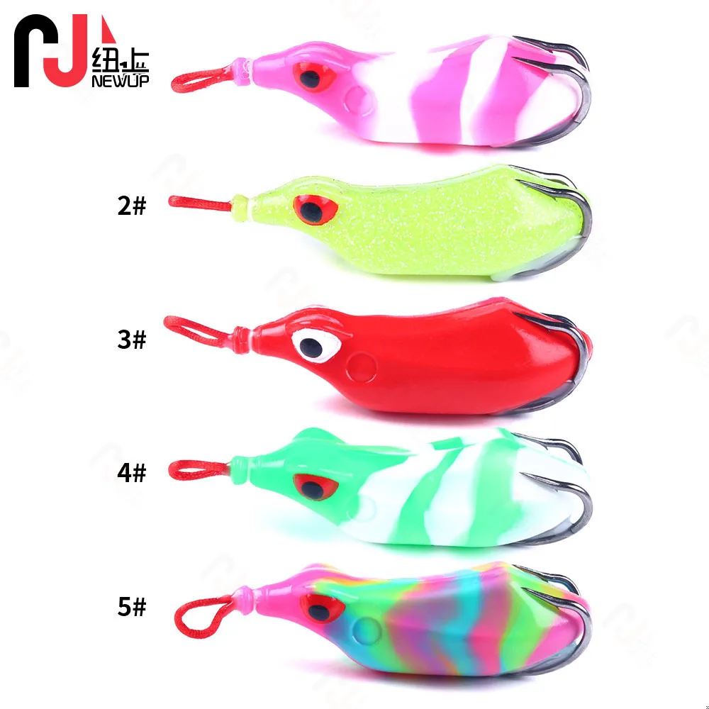 Señuelos de pesca con cebo de rana, Swimbait suave, Wobblers, Lucio, lubina, para basura, anzuelos dobles, Trolls de goma Artificial, 1 Uds. - imagen 3