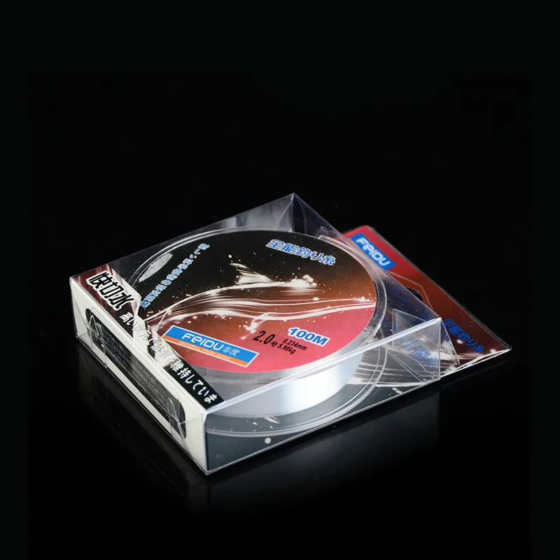 Hilo de Pesca de fluorocarbono, monofilamento, hilo de Pesca de nailon Invisible, 100m, 10 unids/lote - imagen 4