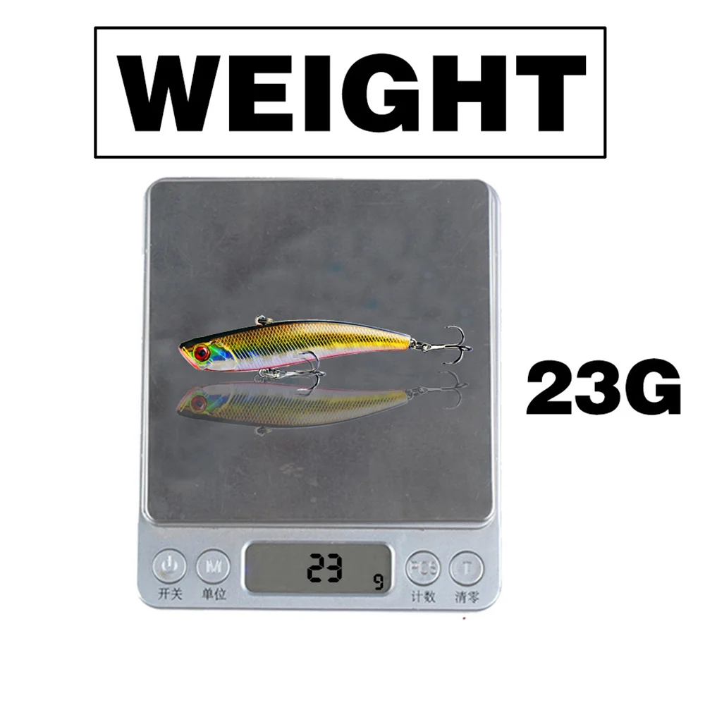 1 Uds 9,5 cm/23g señuelo de pesca hundido Crankbait buceo profundo duro Artificial VIB cebo con vibración invierno hielo Japón aparejos de pesca - imagen 3