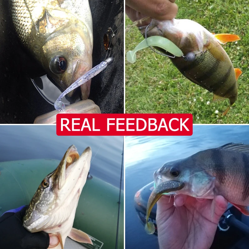 MEREDITH Easy Shiner-Cebo Artificial de silicona suave, 50mm, 75mm, 100mm, 130mm, doble Color, señuelos para carpa - imagen 5