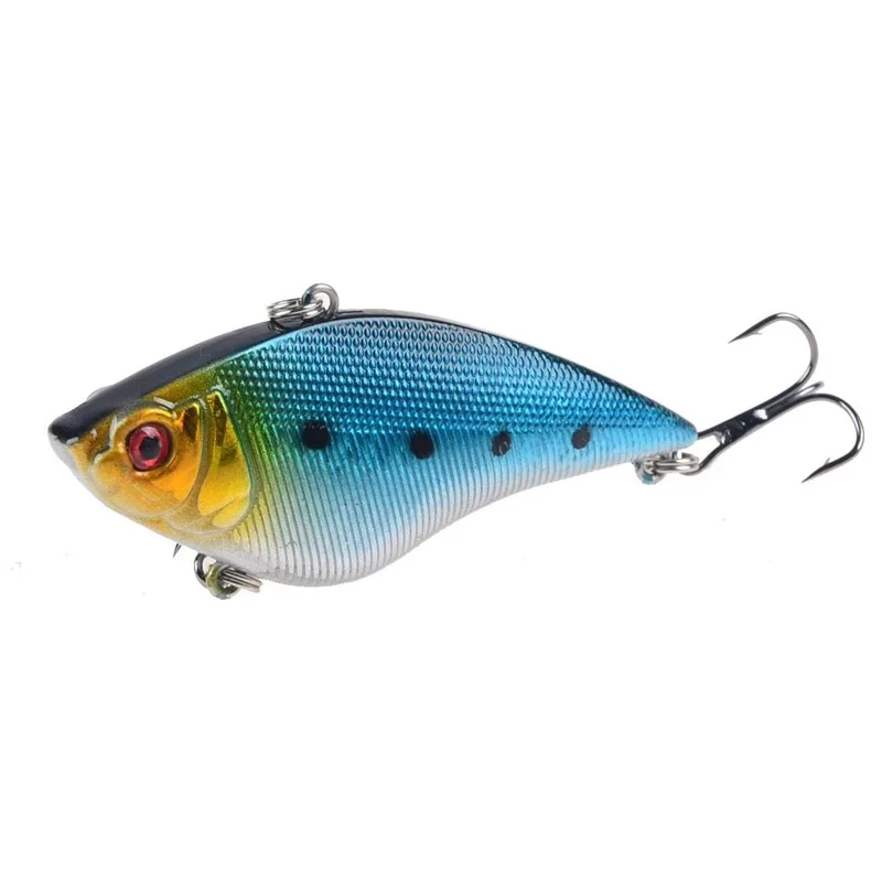 Señuelos de Pesca duros, 1 piezas, 7cm, 16G, cebo Artificial, 6 #, anzuelos triples, aparejos de pesca Crankbait de tiro largo - imagen 2