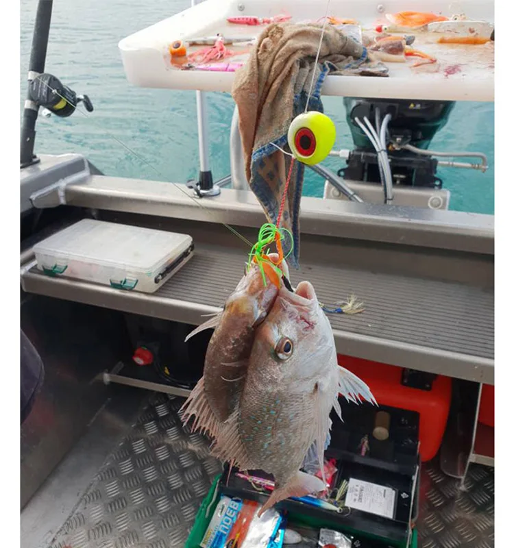 OBSESSION-Plantilla de goma para pargo, cabeza de besugo con falda de goma, señuelo de Jigging, Tai Kabura Tenya, 60g, 80g, 100g - imagen 3