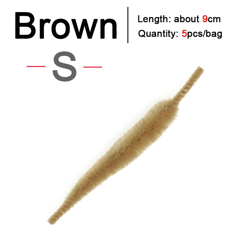S 5PCS Brown
