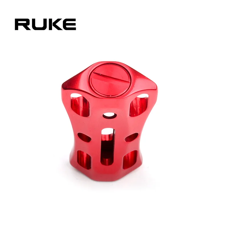 RUKE, 1 pieza, perilla de mango de carrete de pesca, materiales de aleación de aluminio, 6,8 g/unidad, accesorio DIY, incluye 2 uds., traje de rodamientos, carrete D/S, accesorios DIY - imagen 5