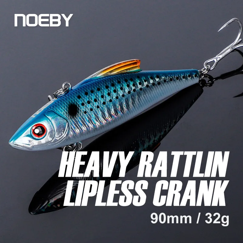 Vib Noeby Señuelo 33g 90mm jig para mar invierno
