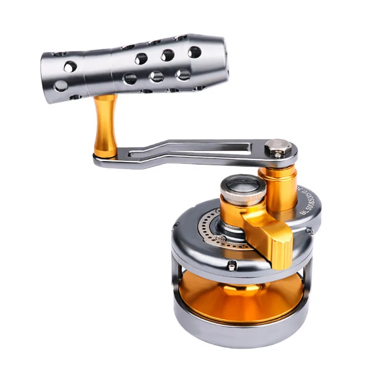 Carrete de tambor de pesca para barco de aguas profundas, rueda de arrastre de Metal, tambor fundido de Pesca de Mar, rodamiento de bolas 12, 6,0: 1, carretilla de alta velocidad - imagen 3