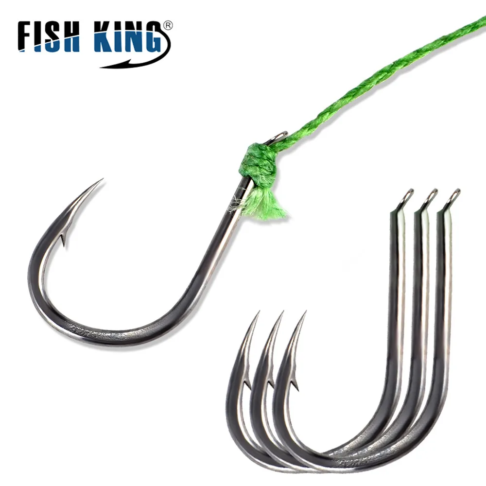 FISH KING-jaula de cebo para pesca, alimentador de señuelos, accesorios de pesca, gancho de púas de cuerda de acero al carbono, peso 20g-80g, 450mm - imagen 2