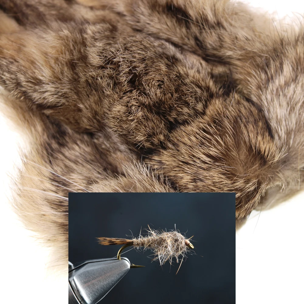 ICERIO-Máscara de liebre Natural, Material de atado de moscas de pesca, Nymph Caddis, moscas húmedas y secas, anzuelo de fibras de doblaje, señuelos - imagen 3
