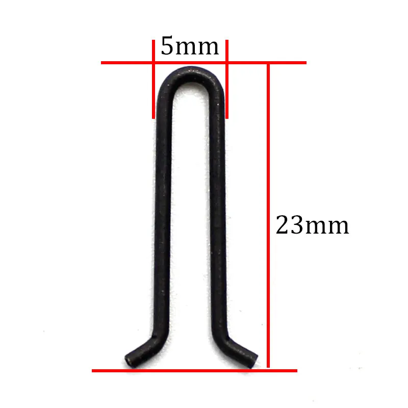 Molde de acero inoxidable negro mate para carpas, accesorios de pesca de carpa, 50 Uds. - imagen 3