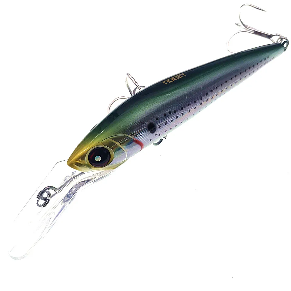 NOEBY-señuelo de pesca de piscardo, cebo duro Artificial para pesca de Lucio, 140mm, 50 98g, gran hundimiento, fundición larga, Jerkbait - imagen 3