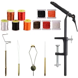 Kit de atado de moscas: tornillo de acero, aguja doblaje y enhebrador