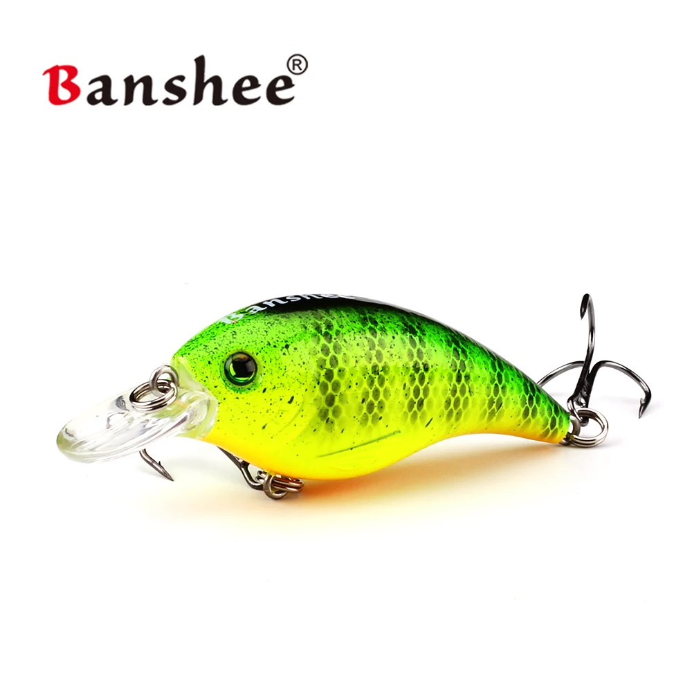 Banshee 60mm 10g Thrill Thunder señuelo de pesca flotante VC01 sonajero Wobbler cebo duro Artificial Crankbaits de buceo poco profundos