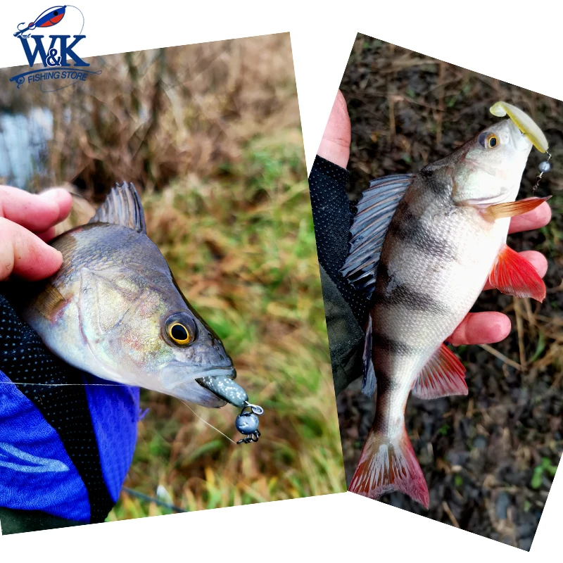 WK-Señuelos de Pesca suaves, 12 piezas, 3 pulgadas, Mini paleta de cola de sábalo para perca, pez gato, Bluegill, Rockfish, cebo suave, Easy Shinner - imagen 3