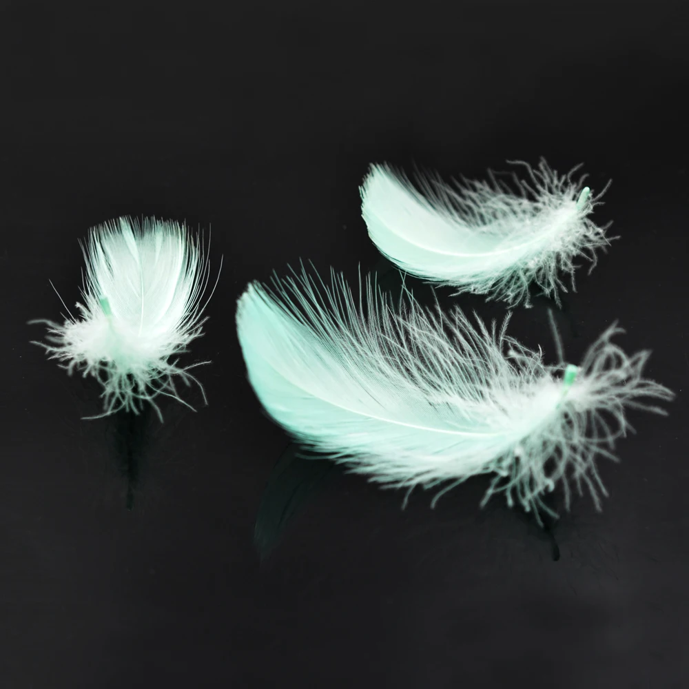 MNFT 100 unids/pack plumas esponjosas para anzuelos de plumas Pesca lanoso Bugger moscas híbridas atado de moscas Hackle pluma seleccionada a mano - imagen 5