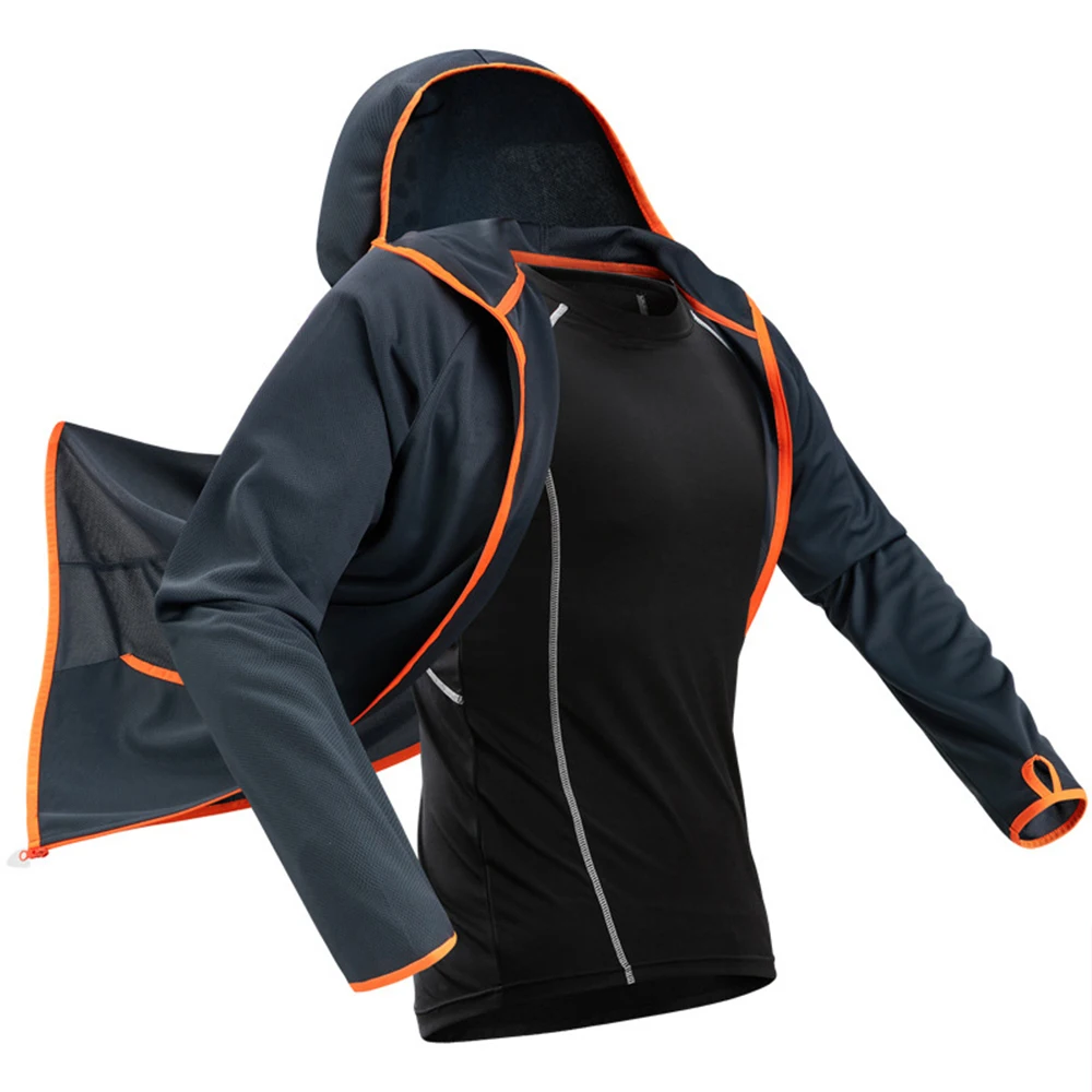 Ropa de pesca para hombre, ropa hidrofóbica técnica, listado, informal, seda de hielo, impermeable, informal, kleding, chaquetas con capucha para acampar al aire libre - imagen 5