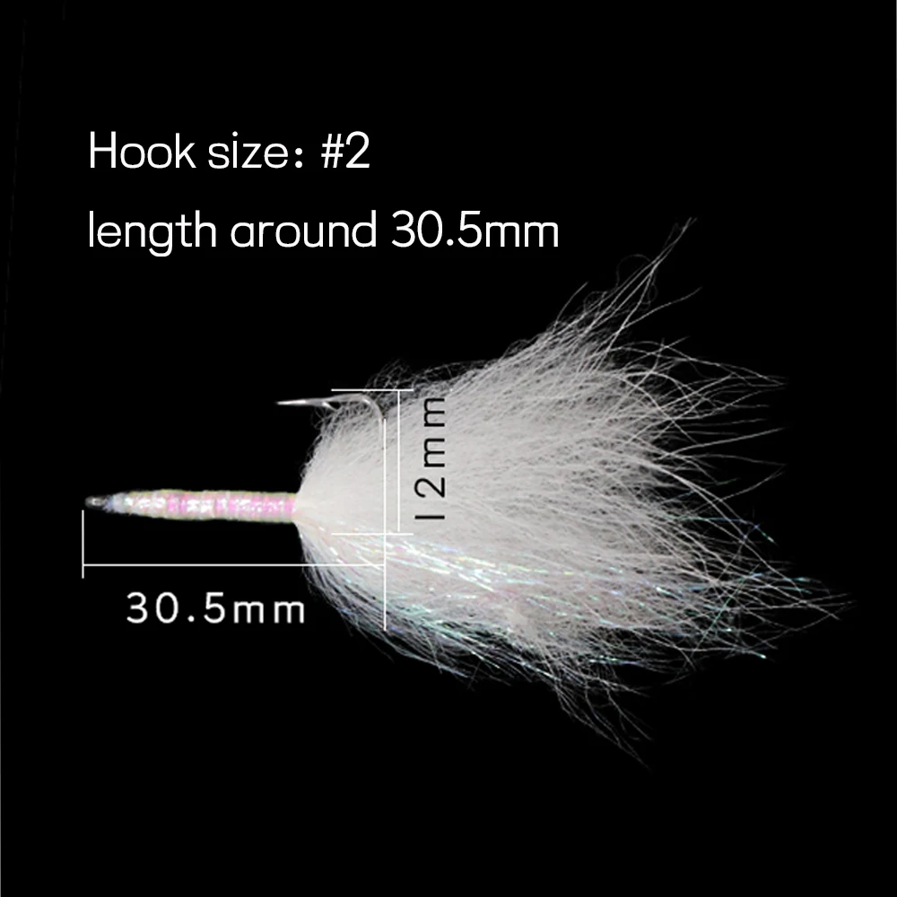 Wifreo-señuelo de pesca de piscardo blanco y plateado, tamaño #4, 6 unidades - imagen 5