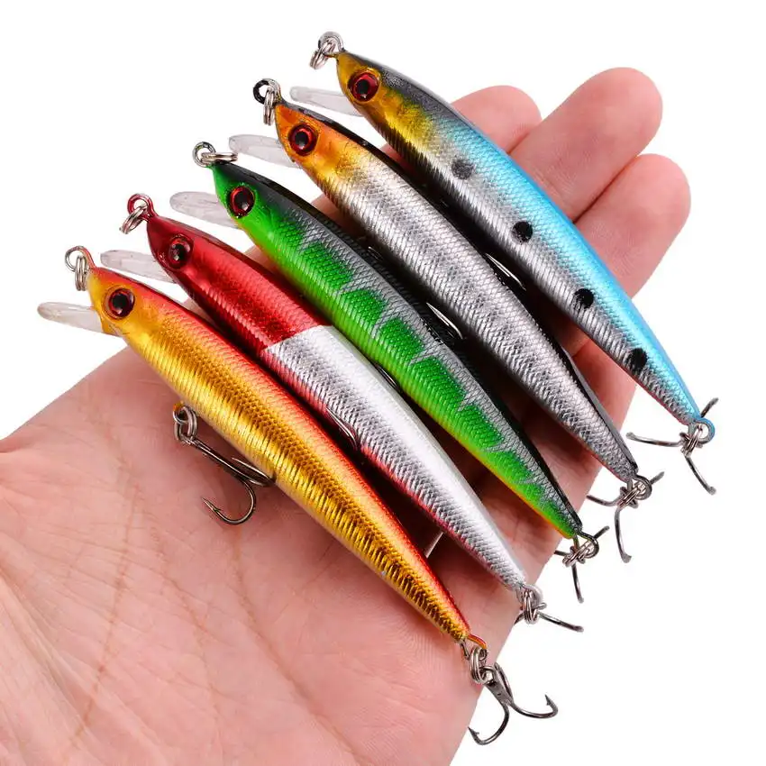 Señuelos de Pesca de pececillos, cebo duro Artificial, ojos 3D, 8,8 cm, 6,1g, Wobbler, Crankbaits, aparejos para carpa y lubina, 1 piezas - imagen 2