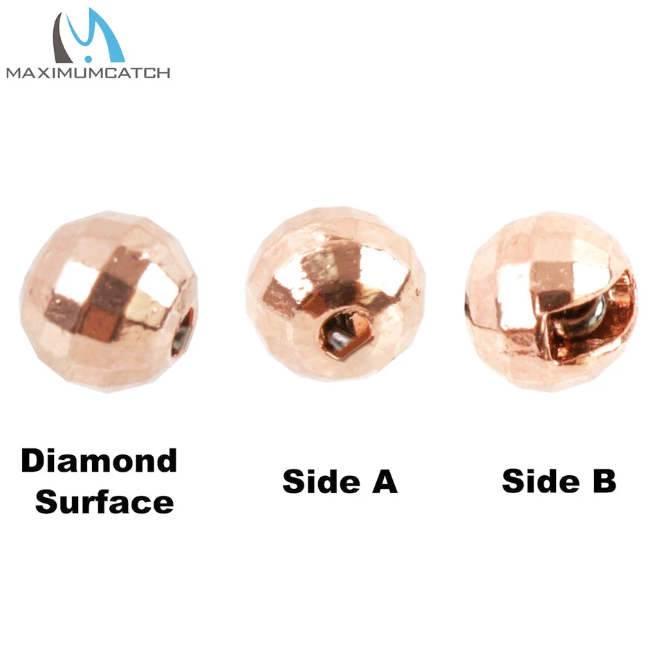 Maximumcatch-Cuentas de atado de moscas, 25 unidades, cuentas de tungsteno ranuradas de diamante, Material de atado de moscas multicolor, cuentas de latón para señuelo de pesca con mosca - imagen 5