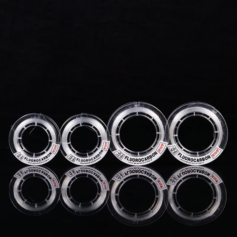 Aparejos de línea líder de pesca de carbono puro, 50M, revestimiento de fluorocarbono resistente al desgaste, hilo de carbono, línea de pesca de fibra de carbono - imagen 2