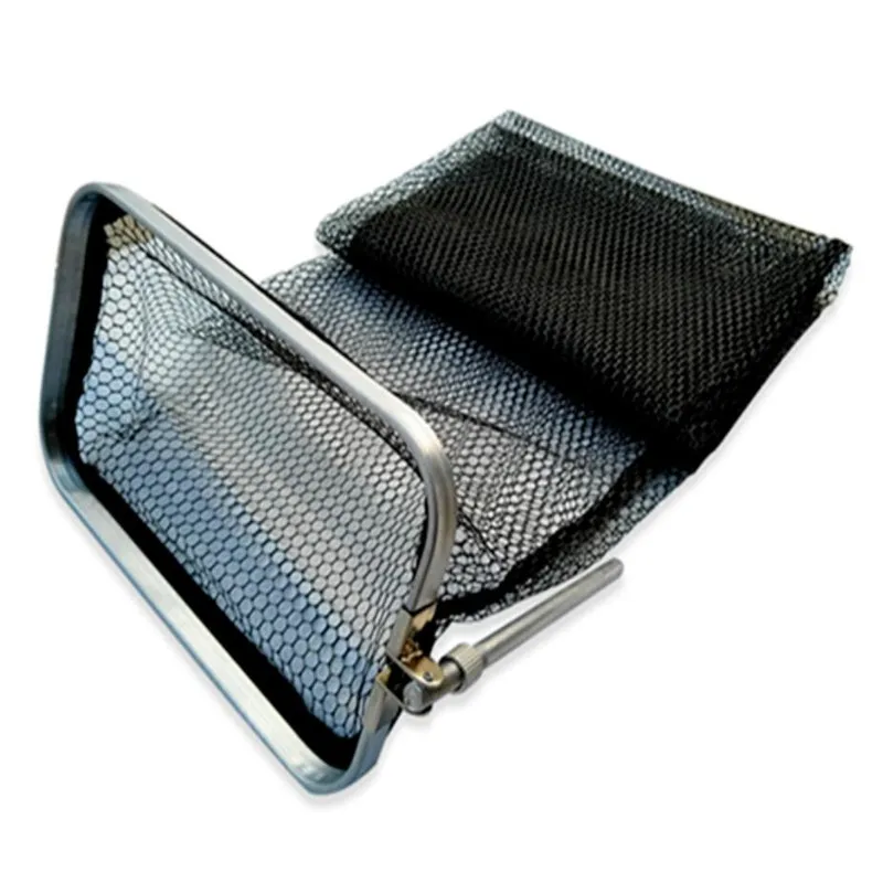 Protector de pescado portátil de secado rápido, bolsa de red cuadrada de pesca, Nano bolsa de peces vivos, agujero pequeño, ojo denso a través de Red plegable - imagen 3