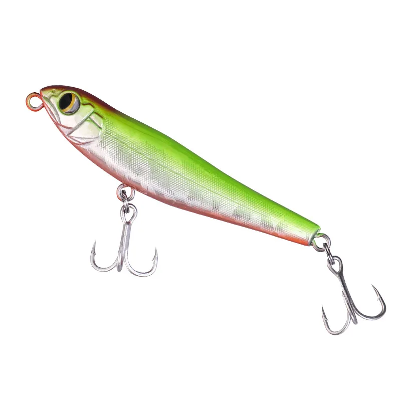 Señuelo de pesca de hundimiento lento Zigzag, lápiz para perros, pececillo, 7cm, 10g, señuelos artificiales de fundición larga, cebo duro, 1 pieza en oferta - imagen 4