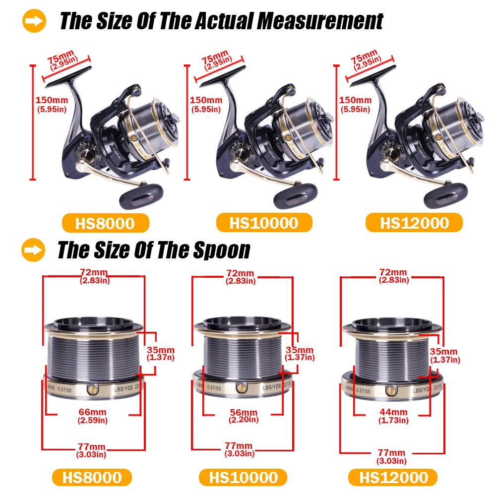 Carrete De Pesca giratorio De Metal, accesorio De arrastre máximo De 25kg, 4,1: 1, 10 + 1BB - imagen 3