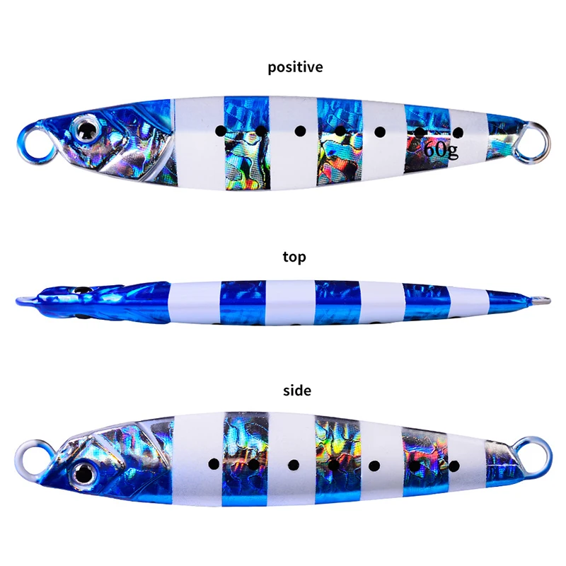 Señuelos de pesca de Lucio de plantilla de Metal, cebo de agua salada, 7-24g, señuelo de Jigging lento, cebos artificiales duros, Accesorios de aparejos de pesca - imagen 5