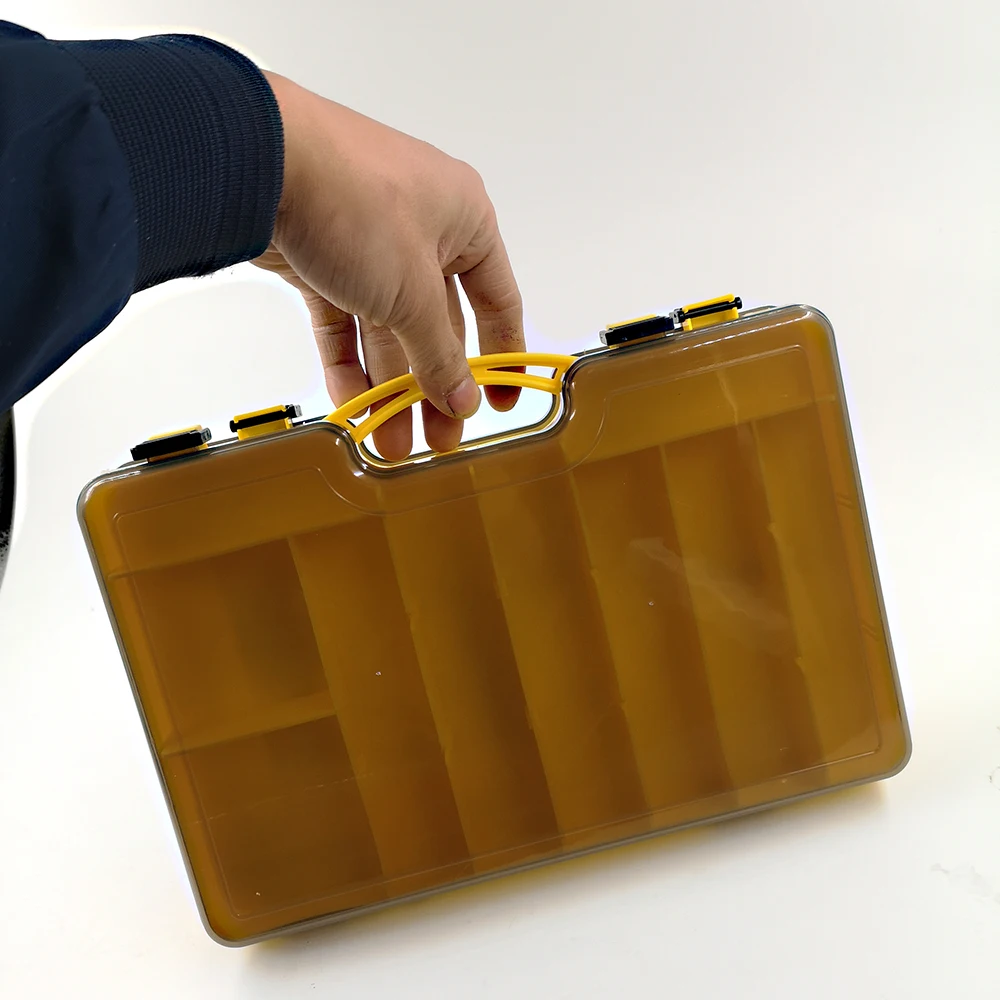 Caja de aparejos de pesca de doble cara multifuncional de gran capacidad, caja de almacenamiento de accesorios de pesca de carpa, caja de cebo portátil - imagen 4
