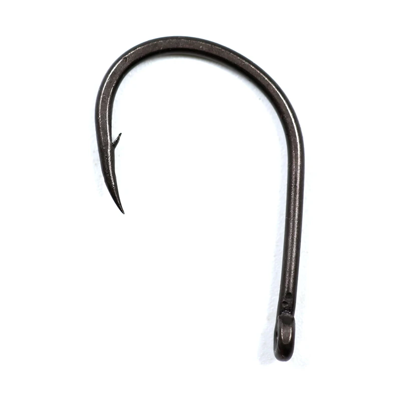 Bimoo-anzuelos de pesca de carpa, anzuelos de carpa con punta de vaso, de acero al carbono, color negro mate, 100 unidades - imagen 4