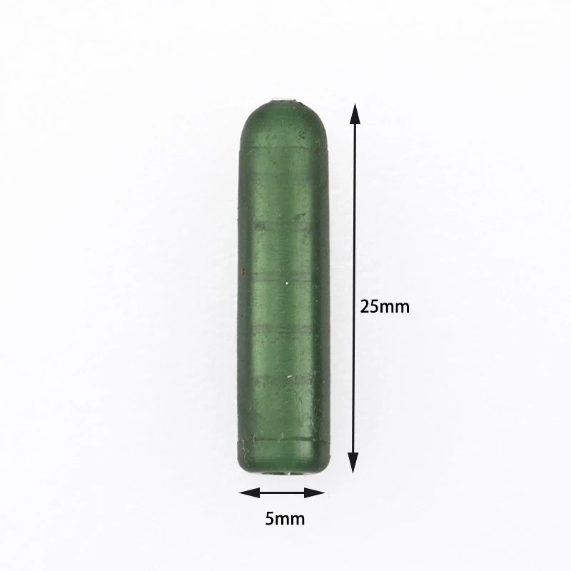 Venta al por mayor a granel, 500 Uds., tapa suave de Pesca de carpa europea, Protector de grupo, manguera de cuentas PE 25mm, accesorios de equipo de Pesca - imagen 5