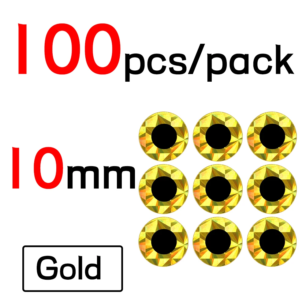 10mm Gold 100pcs