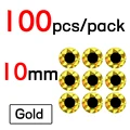 10mm Gold 100pcs