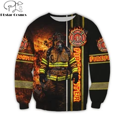 Sudadera con capucha Brave Firefighter 3D – Estampado casual