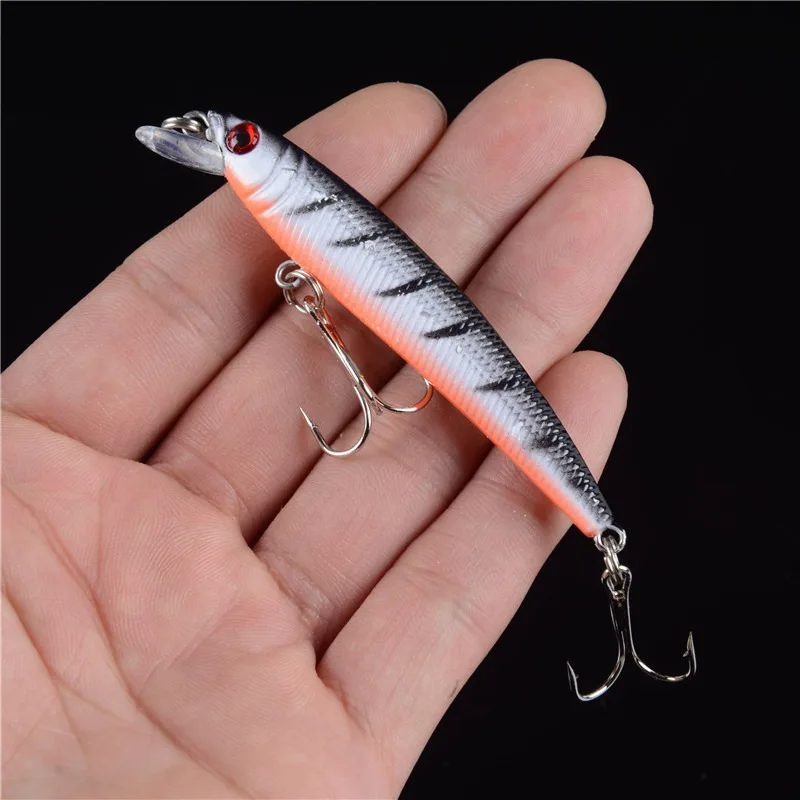 Señuelo de pesca de pececillos de calidad, 1 piezas, 5,6g, 7,5 cm, Crankbait duro, Wobblers, Jerkbait flotante Artificial, carpas Isca - imagen 2