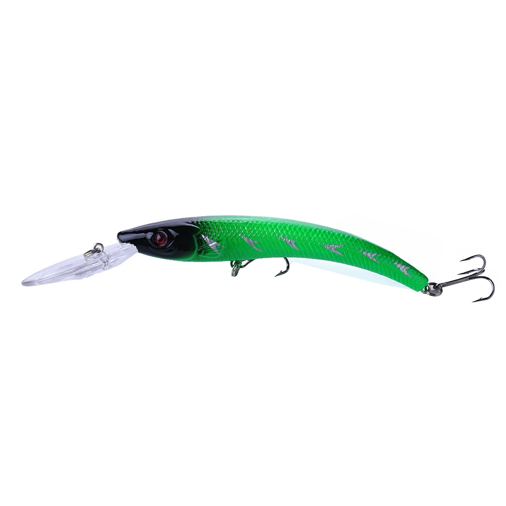 1 Uds 15,5 cm 16,3g Wobbler señuelo de pesca cebo de manivela grande Minnow Bass Trolling cebo Artificial Lucio carpa señuelos productos de pesca - imagen 5