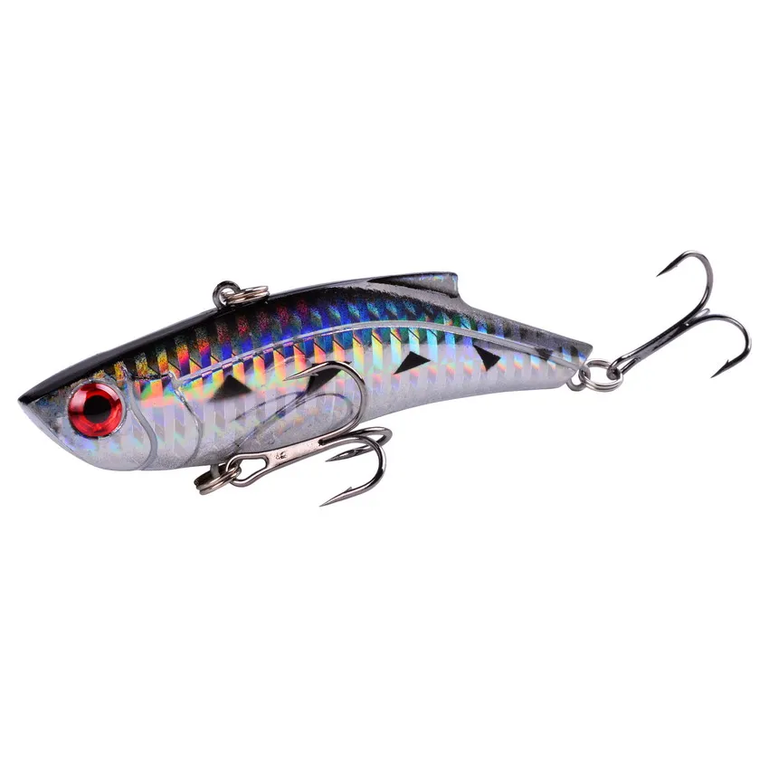 Este señuelo de pesca presenta un diseño vibrante llamativo con múltiples ganchos para una mayor eficiencia de captura